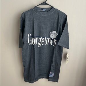 Georgetown Hoyas vintage t-shirt NWT size Medium embroidered 90s rare deadstock